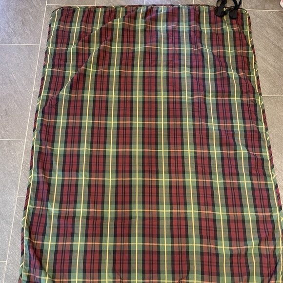 L.L. Bean Plaid Blanket - Red, Green, Yellow - Picture 1 of 6